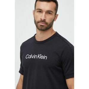 Športové tričko Calvin Klein Performance Effect čierna farba, s potlačou