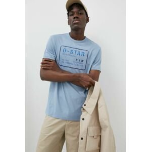 Bavlnené tričko G-Star Raw s nášivkou