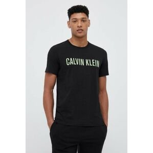 Bavlnené tričko Calvin Klein Underwear čierna farba, s potlačou