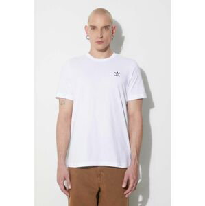 Bavlnené tričko adidas Originals IA4872-WHITE, biela farba, s nášivkou