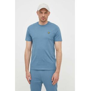 Bavlnené tričko Lyle & Scott jednofarebné