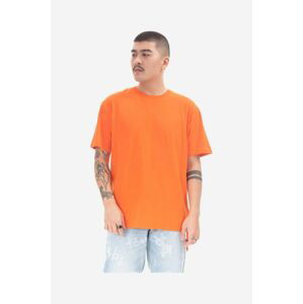 Bavlnené tričko KSUBI MPS23TE025-ORANGE, oranžová farba, jednofarebný