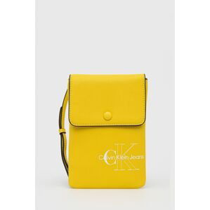 Obal na mobil Calvin Klein Jeans žltá farba