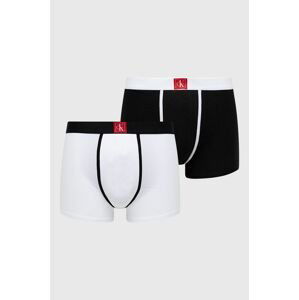 Detské boxerky Calvin Klein Underwear (2-pak) biela farba