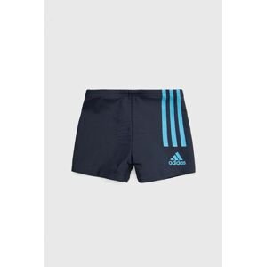 Detské plavky adidas Performance HD4742 tmavomodrá farba