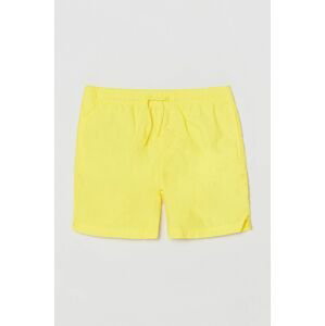 Detské plavkové šortky OVS žltá farba