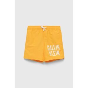 Detské plavkové šortky Calvin Klein Jeans žltá farba