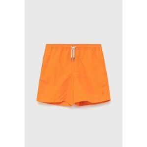 Detské plavkové šortky Polo Ralph Lauren oranžová farba