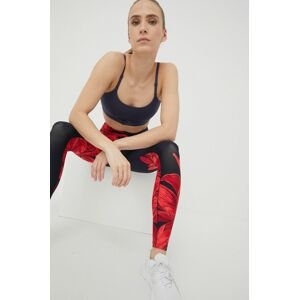 Športová podprsenka adidas Performance Aeroimpact Luxe HC7500 tmavomodrá farba, jednofarebná