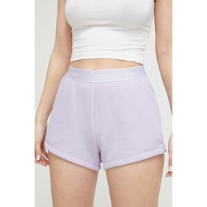 Pyžamové šortky UGG dámske, fialová farba
