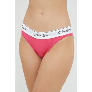 Nohavičky Calvin Klein Underwear ružová farba,