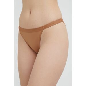 Nohavičky Calvin Klein Underwear hnedá farba,