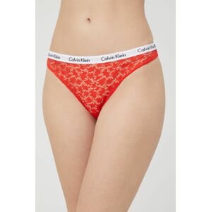 Nohavičky Calvin Klein Underwear červená farba,