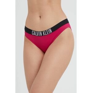 Plavkové nohavičky Calvin Klein ružová farba,