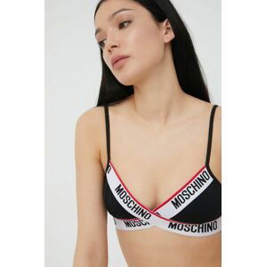 Podprsenka Moschino Underwear čierna farba,