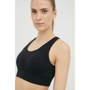 Športová podprsenka Calvin Klein Performance Seamless čierna farba, jednofarebná