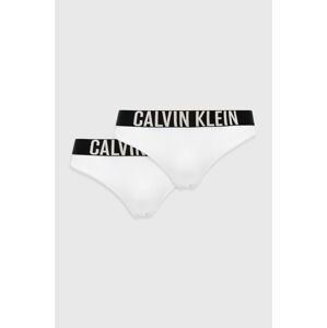 Detské nohavičky Calvin Klein Underwear biela farba