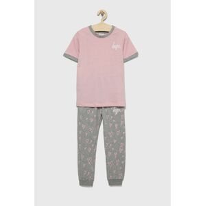 Detské pyžamo Hype ružová farba, vzorovaná