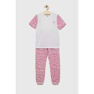 Detské pyžamo Hype ružová farba, vzorovaná