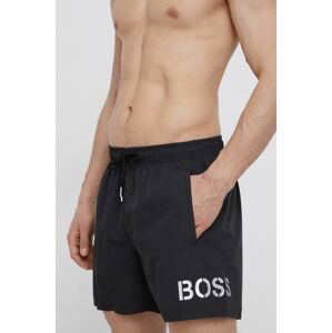 Plavkové šortky Boss čierna farba