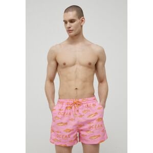 Plavkové šortky Paul Smith ružová farba