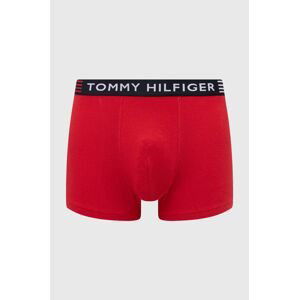 Boxerky Tommy Hilfiger pánske, červená farba