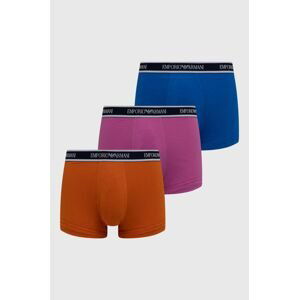 Boxerky Emporio Armani Underwear (3-pack) pánske, oranžová farba