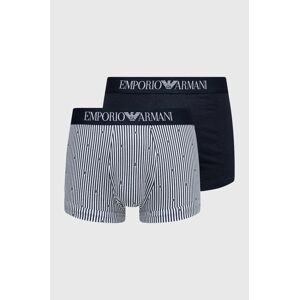 Boxerky Emporio Armani Underwear pánske, tmavomodrá farba