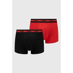 Boxerky HUGO (2- pack) pánske, červená farba