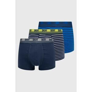 Boxerky Dkny (3-pak) pánske, tmavomodrá farba