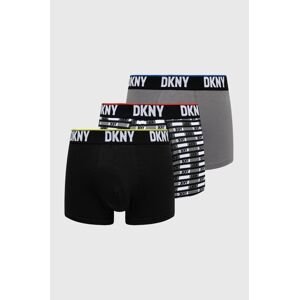 Boxerky Dkny (3-pak) pánske, čierna farba