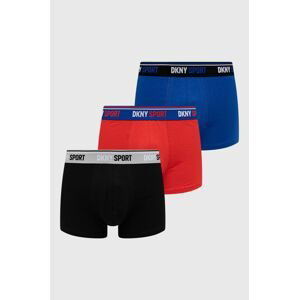 Boxerky Dkny (3-pak) pánske, červená farba