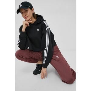 Mikina adidas Originals Adicolor HC2016-BLACK, dámska, čierna farba, s nášivkou