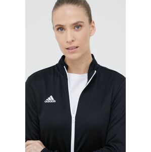 Tréningová mikina adidas Performance Entrada 22 dámska, čierna farba, jednofarebná