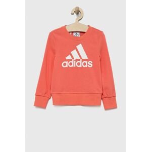 Detská mikina adidas Performance HE1984 oranžová farba, s potlačou