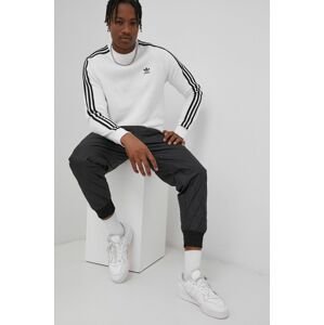 Mikina adidas Originals HE9483 pánska, biela farba, jednofarebná