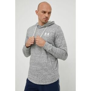 Mikina Under Armour 1370401 pánska, šedá farba, s potlačou