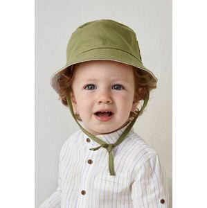 Detský obojstranný klobúk Mayoral zelená farba,