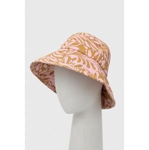 Bavlnený klobúk Rip Curl ružová farba, bavlnený