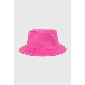 Detský bavlnený klobúk GAP ružová farba,