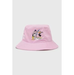 Bavlnený klobúk Fila ružová farba, bavlnený