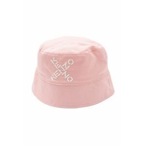 Detský klobúk Kenzo Kids ružová farba, bavlnený