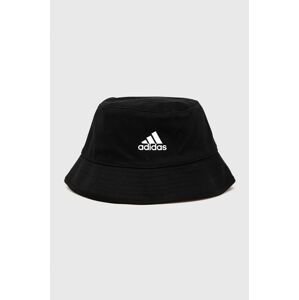 Bavlnený klobúk adidas H36810.M čierna farba,