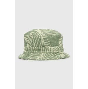 Bavlnený klobúk OAS zelená farba, bavlnený