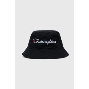 Bavlnený klobúk Champion 805551 čierna farba, bavlnený