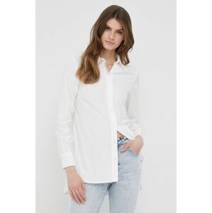 Bavlnená košeľa Pennyblack dámska, biela farba, regular, s klasickým golierom