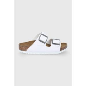 Detské šľapky Birkenstock biela farba