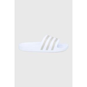 Šľapky adidas Adilette EF1730.D dámske, biela farba