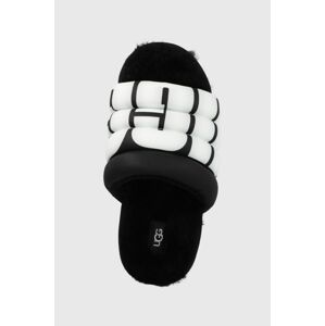 Papuče UGG Maxi Slide 1127067.BLK-BLK, čierna farba