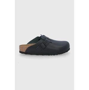 Kožené šľapky Birkenstock Boston 60193-Black, dámske, čierna farba,